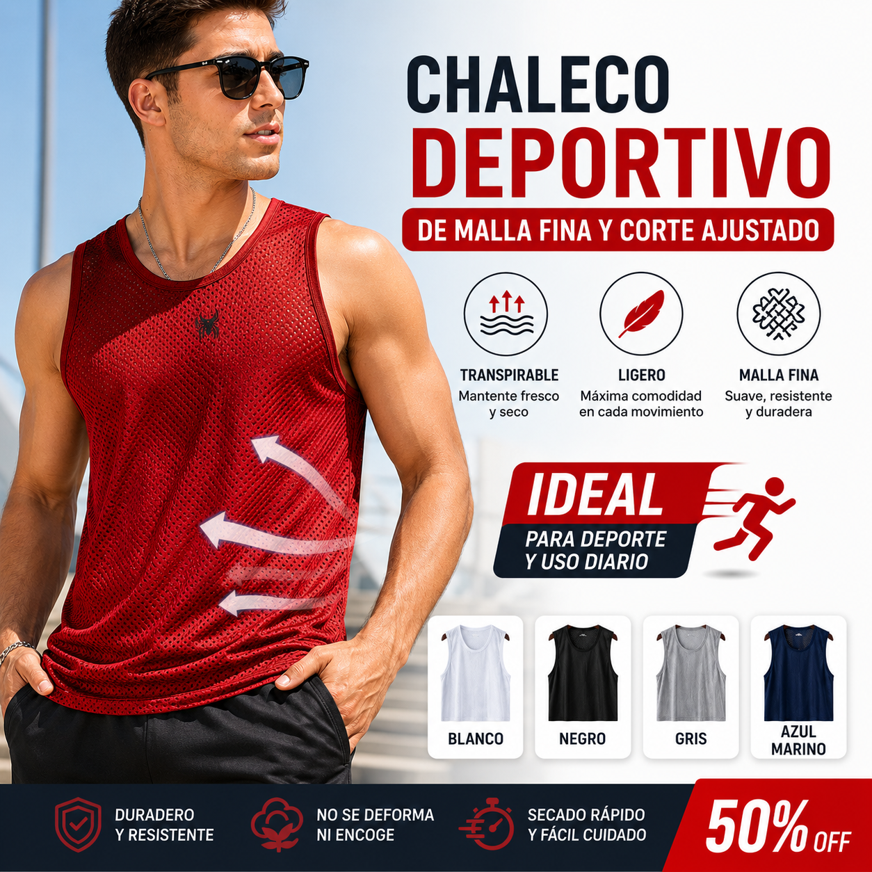 🔥🔥【2 piezas】【30-120kg】Camiseta informal de seda helada para hombre ✅ Ligera, transpirable y de secado rápido.