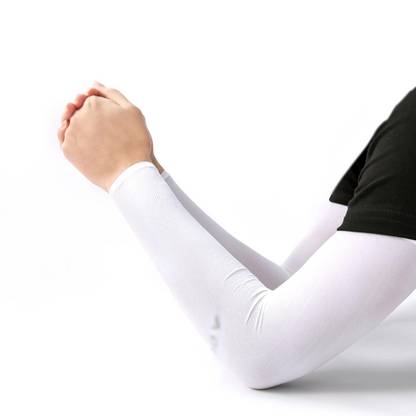 [Compra 1, llévate 3 gratis]【4 pares 24 €】 Calentadores de brazos unisex de seda helada con protección UV UPF50+