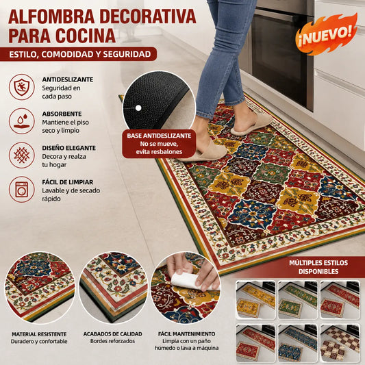 🔥【Compra 1 y llévate 1 gratis】🏠💧Alfombrilla súper absorbente｜40×60+40×120cm, antideslizante y de secado rápido para el hogar