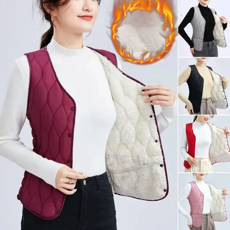 💟M-5XL🔥Novi lagani topli prsluk bez rukava za jesen i zimu