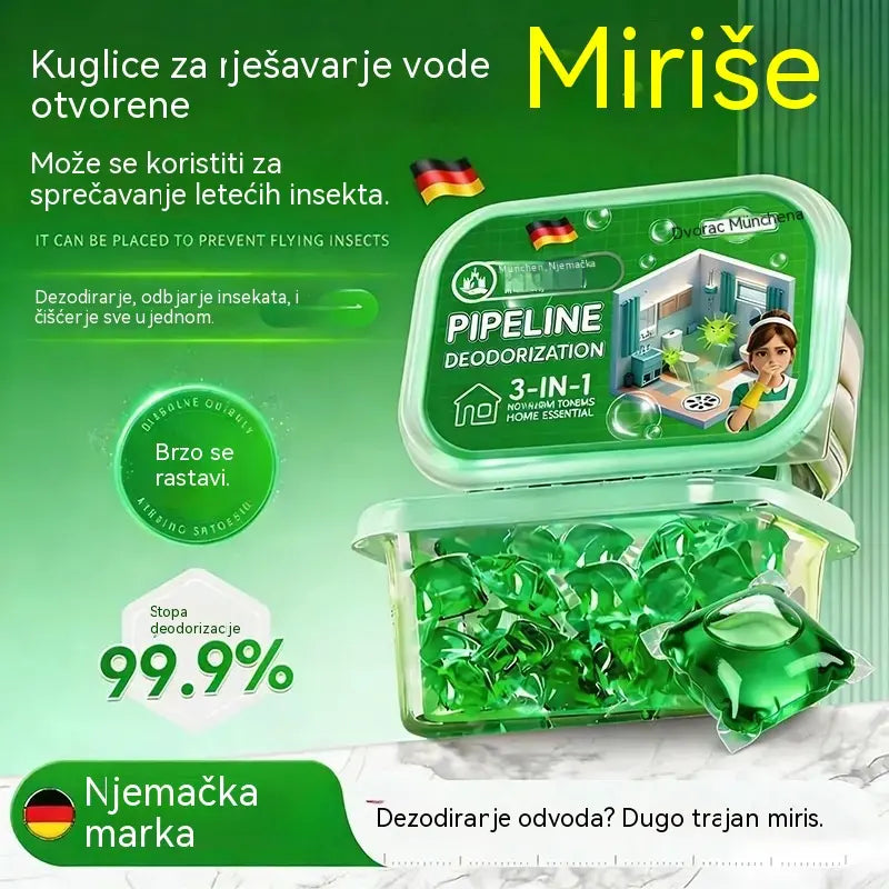 2 pakiranja (100 tableta) za 24 € –  Razgrabljene su! Kupilo ih je 30.000 ljudi . Bio-enzimske kapsule za uklanjanje neugodnih mirisa iz odvoda.