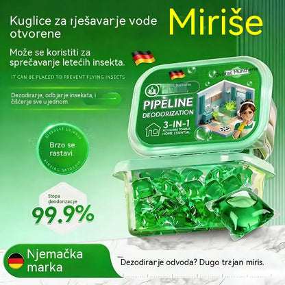 2 pakiranja (100 tableta) za 24 € –  Razgrabljene su! Kupilo ih je 30.000 ljudi . Bio-enzimske kapsule za uklanjanje neugodnih mirisa iz odvoda.