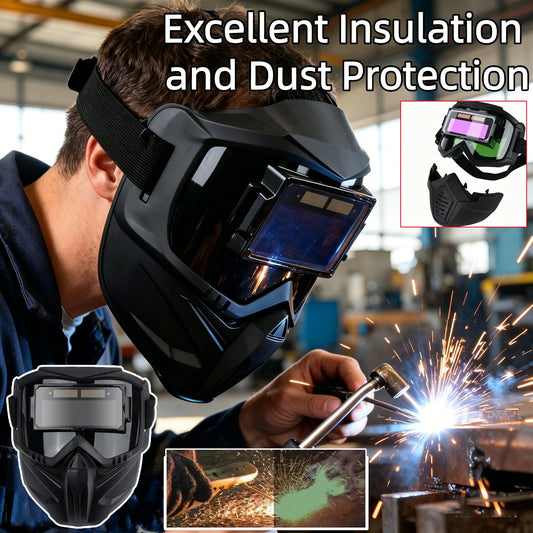 🔥🔥🔥🔥【Oferta especial】Casco de soldadura con oscurecimiento automático de cara completa