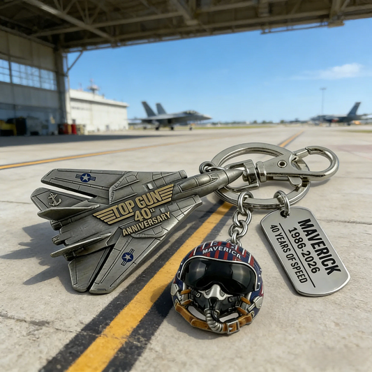 🔥【Compra 1 y llévate 1 gratis】✈Llavero del 40.º aniversario de Top Gun