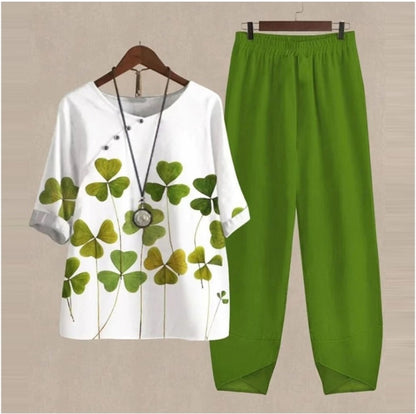 50%OFF🔥Traje de dos piezas 2026 con nuevos tops y pantalones estampados
