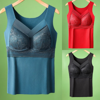 【3 piezas】【40-100 kg】Ropa interior de encaje de terciopelo de ganso de otoño e invierno, espalda hermosa, accesorios para fruncir el pecho, prevención de la flacidez del pecho