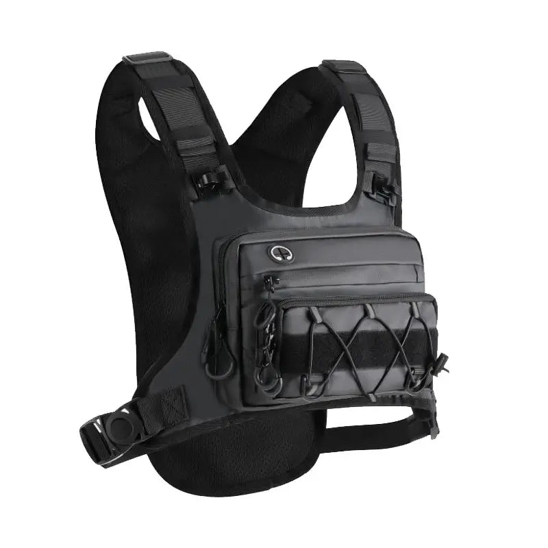 🥳🚴💨 ¡50% DE DESCUENTO! Chaleco de ciclismo con sistema de hidratación integrado: resistente, impermeable, con múltiples bolsillos y correas tácticas. Lleva agua y artículos esenciales con las manos libres: ¡perfecto para rutas largas! 🎒✨