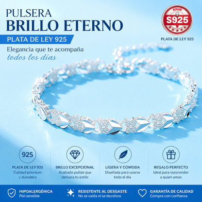 【Compre 1 y obtenga 1 gratis】Love New Fashion Pulsera de plata 925 con un trébol de cuatro hojas para mujer