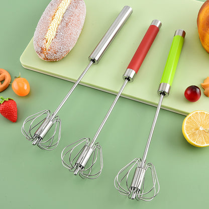 🔥【Juego de 3 piezas】Solo 26 euros 💖 Batidor de huevos semiautomático de acero inoxidable