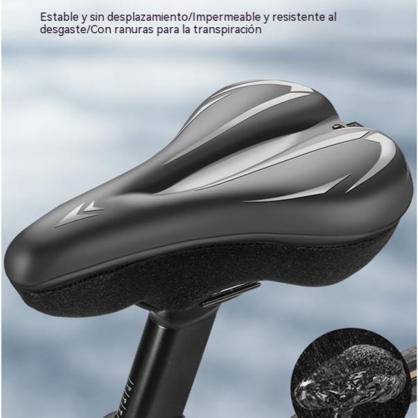🚲Funda para sillín de bicicleta de montaña, fabricada en cuero de silicona grueso e impermeable, ultrasuave.