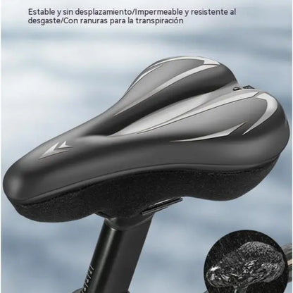 🚲Funda para sillín de bicicleta de montaña, fabricada en cuero de silicona grueso e impermeable, ultrasuave.