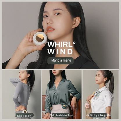 😍 【Compra 1 y llévate 1 gratis】💦🌬️ Mini ventilador de cuello recargable por USB, portátil y ponible.