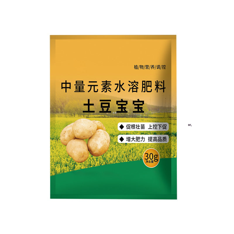 【20 bolsas】Este fertilizante en polvo soluble en agua para patatas, de alta eficacia, favorece el crecimiento de los tubérculos y aumenta el rendimiento.