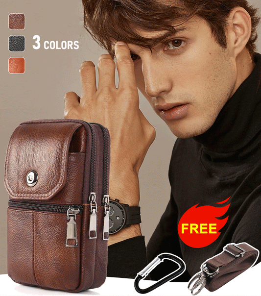 【⏰⏰Oferta por tiempo limitado】🔥😎Bolso portátil para teléfono con diseño híbrido (crossbody y bandolera) para hombre