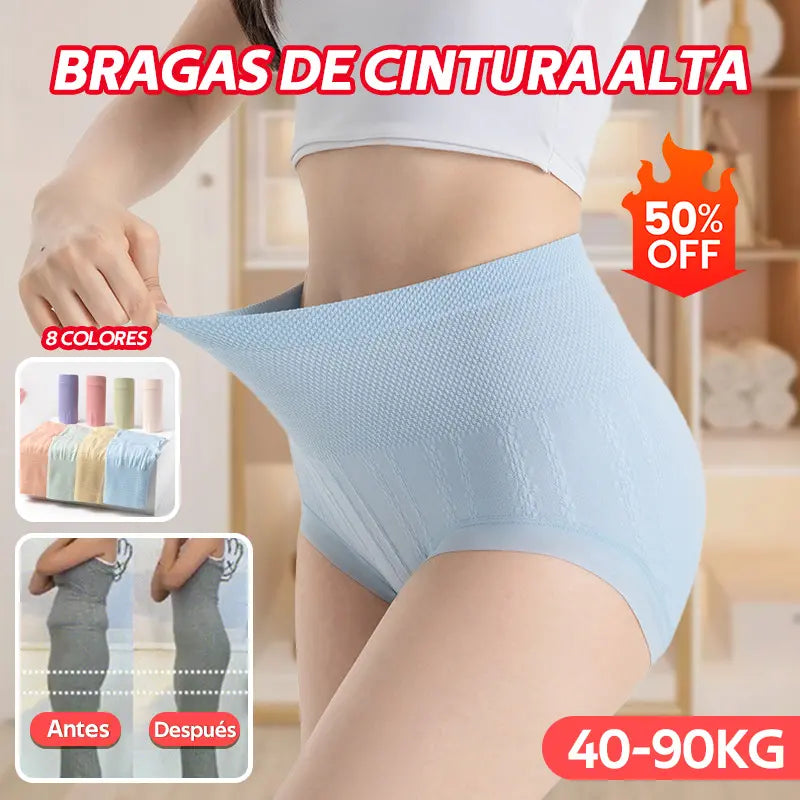 🔥【Compra 4, llévate 4 gratis】【8 artículos】1 juego por 24 euros🔥Último día: 50% de descuento en bragas antibacterianas de cintura alta con control de abdomen