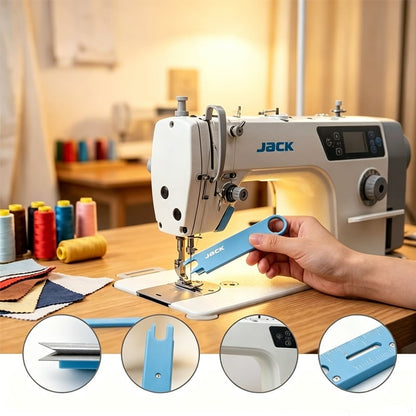 🧵✨Enhebrador 4 en 1🔥¡Enhebra en Segundos sin Esfuerzo! Con Lupa, Regla y Base Magnética