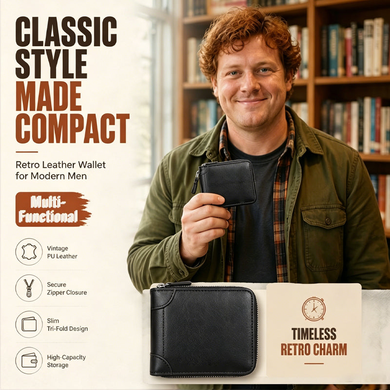 🐂✨ Nueva cartera de cuero genuino para hombre con sistema antirrobo