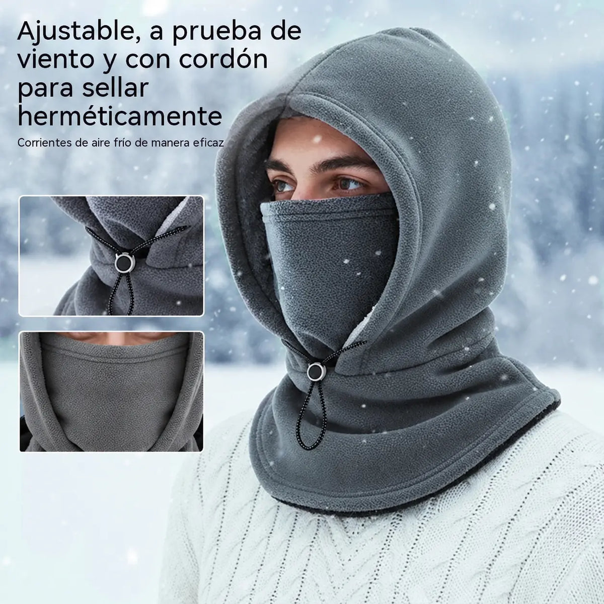 🎉Oferta por tiempo limitado: 50 % de descuento ❄️ Pasamontañas térmico | Capucha de invierno cortavientos para esquí, ciclismo y senderismo