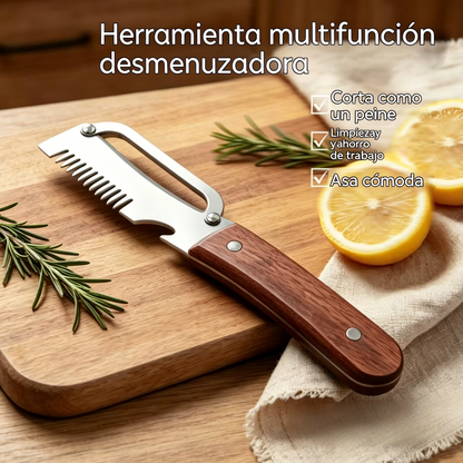 ✅Compra 1 y llévate 1 gratis (2 artículos) 🧅🔪 Pelador de cocina multifuncional 3 en 1: ¡Pela, corta y abre botellas! 🔥