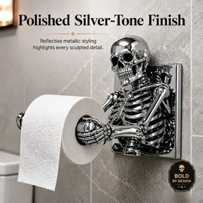 💀✨Soporte para papel higiénico con forma de esqueleto