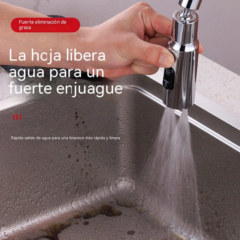 🔥💦 【Compra uno y llévate otro gratis】Grifo de cocina universal con filtro | A prueba de salpicaduras y con amplificador de presión