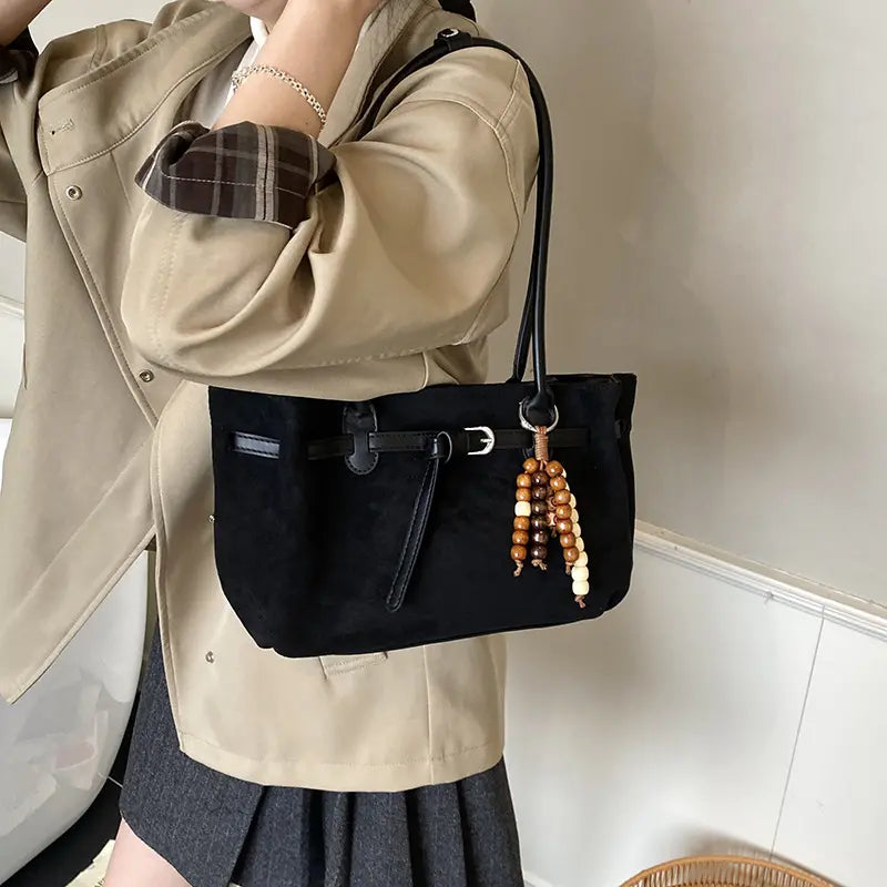 elegante bolso de hombro con asas para mujer