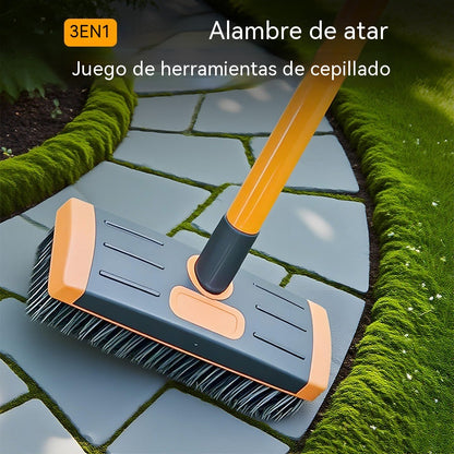 🧹 Juego de herramientas 3 en 1: cepillo de alambre para deshierbar – Cepillo de alambre duradero ideal para patios, entradas de vehículos y senderos de jardín 🏡