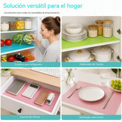 8 unidades por solo 26 € 🥳 ¡Artículo estrella de 2026! 🥳 ¡Alfombrillas para la nevera! Material EVA impermeable, antideslizante y recortable. Mantén tu nevera limpia y organizada: ¡ahorra en tus regalos navideños! 🏠✅