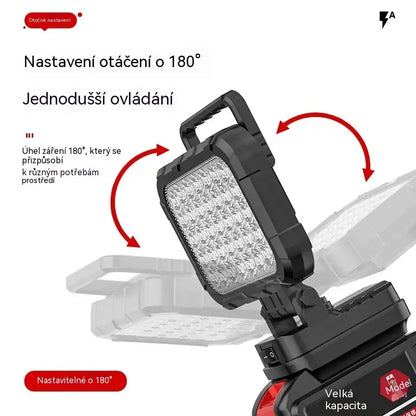 🔄💡Svítilna na lithiovou baterii s USB rozhraním, vhodná pro opravy aut apod.