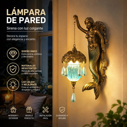 🧜‍♀️ Lámpara de Pared Sirena | Un Toque Mágico para Tu Hogar ✨