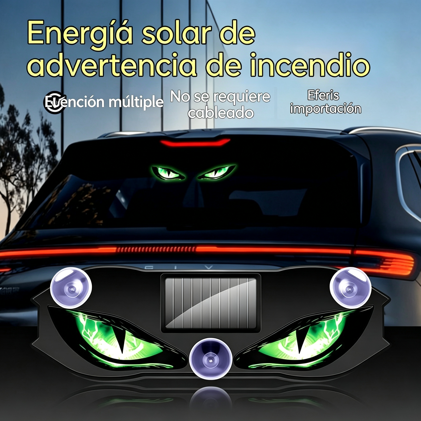 【Compra 1 y llévate 1 gratis】2 artículos por 26 euros.🚗👀 Luz de advertencia LED solar para coche | Capta toda la atención y mejora la seguridad al volante: inalámbrica, con detección automática y aplicación universal ✨
