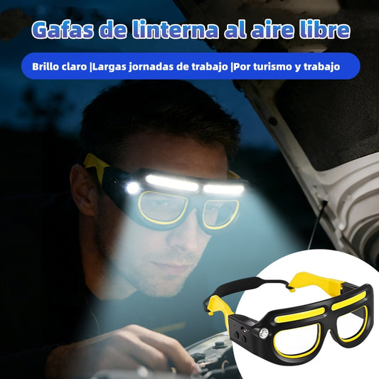 🕶️💡Ciclismo al aire libre, pesca nocturna, linterna frontal de alta intensidad, gafas y otra iluminación.
