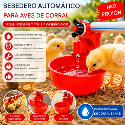 【10 piezas】Bebedero automático de gran capacidad para pollos, a prueba de fugas y desbordamientos, fácil de instalar, que proporciona agua potable limpia.