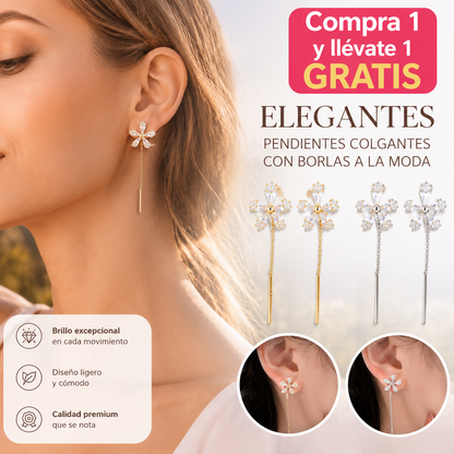 【Compra 1 y llévate 1 gratis】Elegantes pendientes colgantes con borlas a la moda