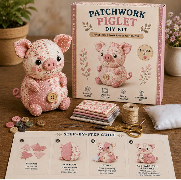 🧵Kit de animales de patchwork DIY – Crea tus propios animales adorables