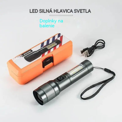 🔦 Multifunkční LED svítilna se zoomem